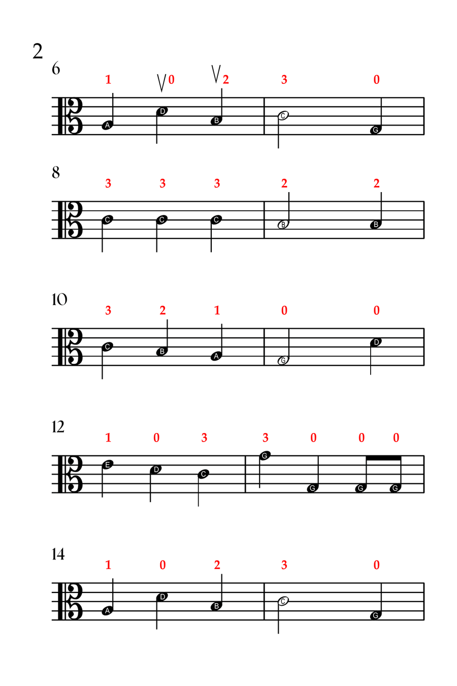 5 Joyful Christmas Carols (VIOLA SOLO - EASY LEVEL) Viola Solo scores gallery preview page 3