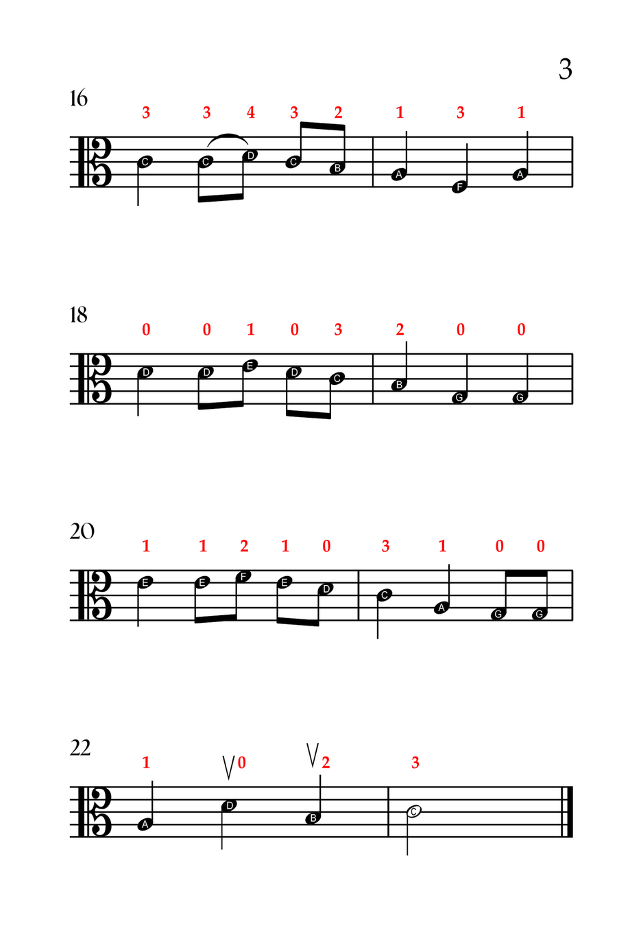 5 Joyful Christmas Carols (VIOLA SOLO - EASY LEVEL) Viola Solo scores gallery preview page 4