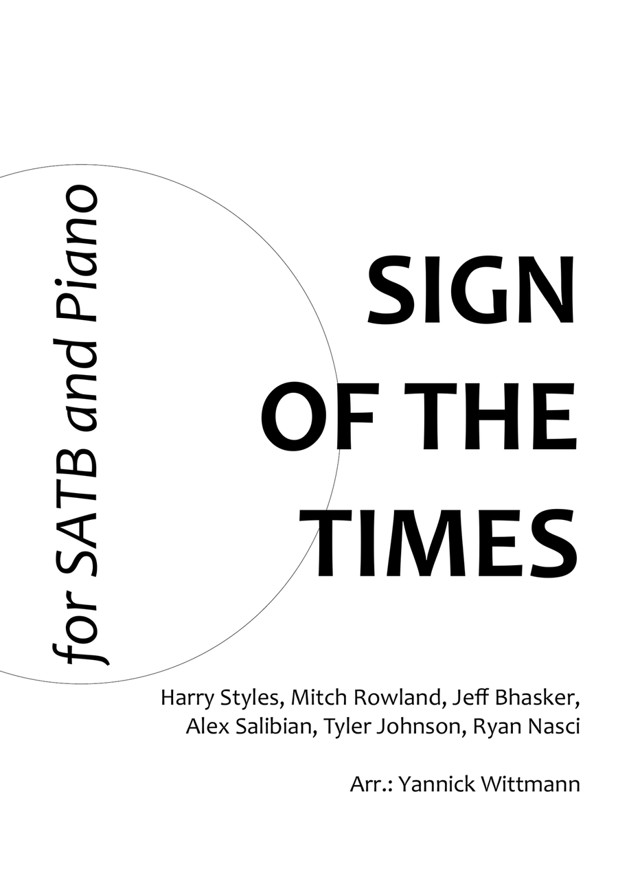 Sign Of The Times Sign Of The Times 4-Part scores gallery preview page 1