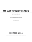 See Amid The Winter's Snow
