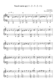 Vocal warm-up 1 (1 - 2 - 3 - 2 - 1 ) A2 - G4
