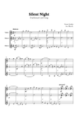 Silent Night for Violin Trio