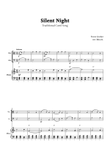 Silent Night for Viola and Cello Duet with Piano