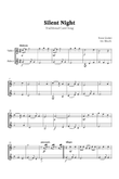 Silent Night for Violin Duet