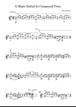 G Major Ballad In Compound Time