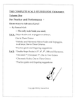 THE COMPLETE SCALE STUDIES FOR VIOLINIST -- VOLUMN ONE