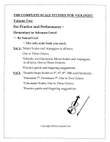 THE COMPLETE SCALE STUDIES FOR VIOLINIST -- VOLUMN TWO