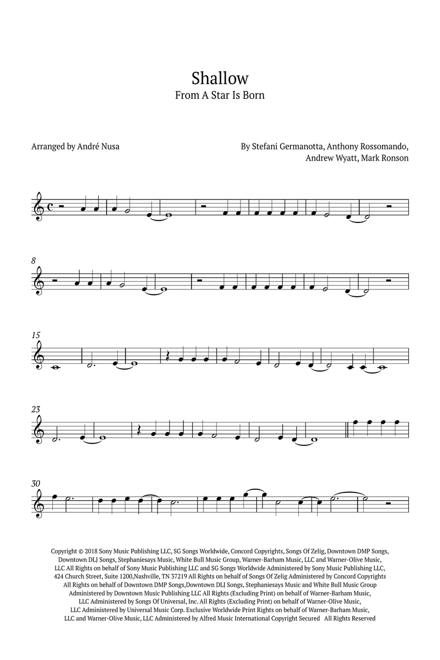 Shallow B-Flat Clarinet scores gallery preview page 1