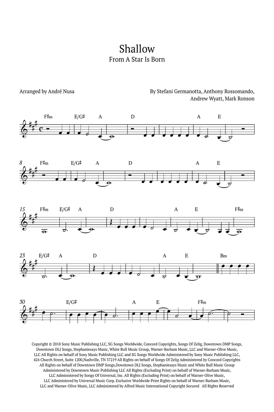 Shallow B-Flat Trumpet scores gallery preview page 1