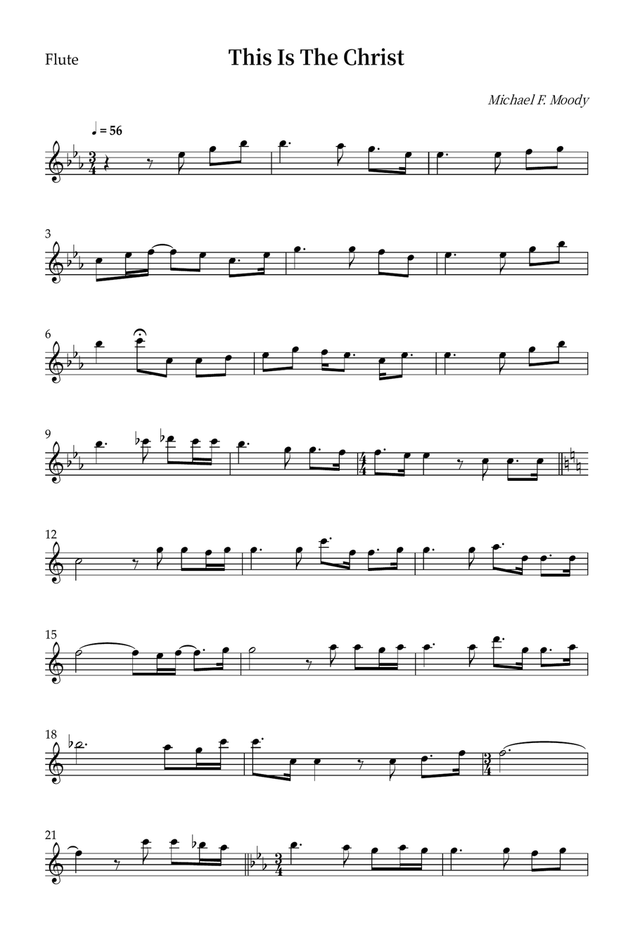 This Is The Christ This Is The Christ Flute Solo scores gallery preview page 1