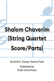 Shalom Chaverim (String Quartet Score/Parts)