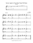Savior, Again to Your Dear Name We Raise (2 octave handbells)
