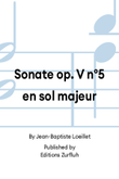 Sonate op. V n°5 en sol majeur
