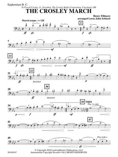 The Crosley March (arr. Loras John Schissel) - Euphonium
