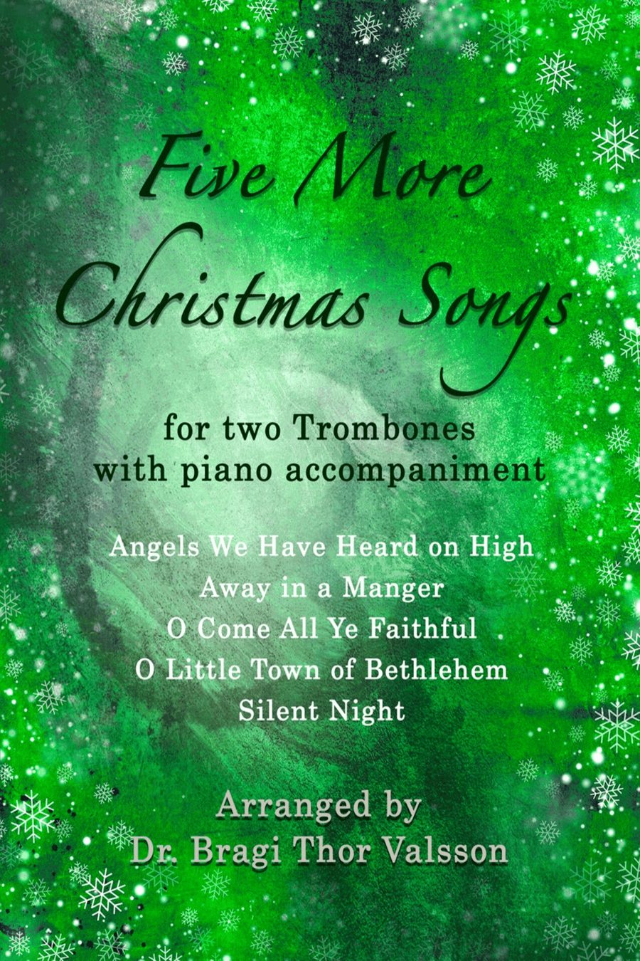 Five More Christmas Songs for two Trombones with Piano Accompaniment Trombone Duet scores gallery preview page 1