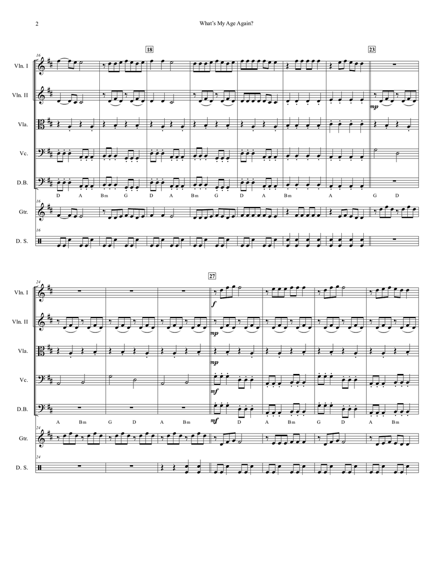 What's My Age Again? What's My Age Again? String Orchestra scores gallery preview page 3