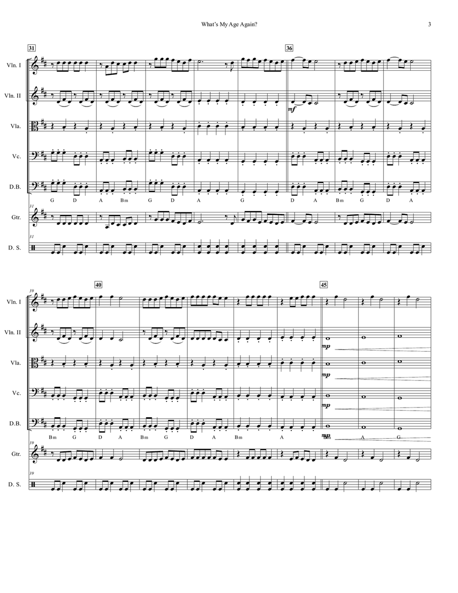 What's My Age Again? What's My Age Again? String Orchestra scores gallery preview page 4