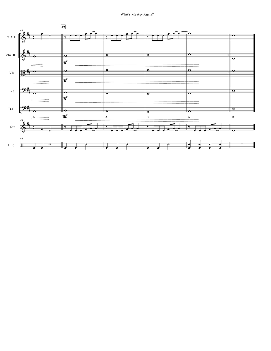 What's My Age Again? What's My Age Again? String Orchestra scores gallery preview page 5