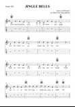Jingle Bells (Guitar Tab Lead Sheet in F Major)