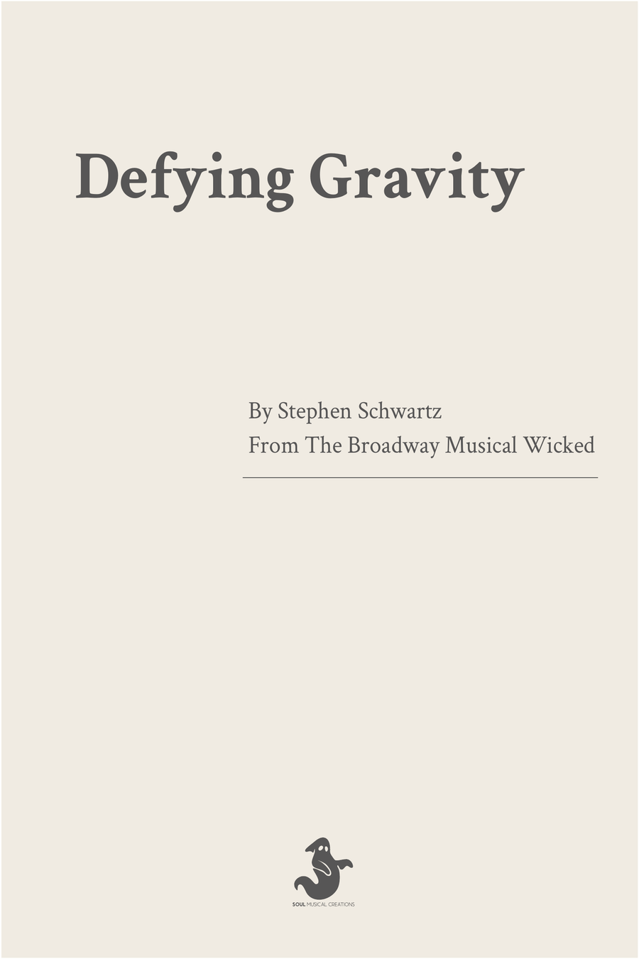Defying Gravity Flute scores gallery preview page 1