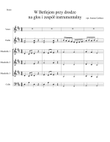 W Betlejem przy drodze - Score Only