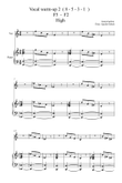 Vocal warm-up 2 ( 8 - 5 - 3 - 1 )) F5 - F3