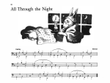 All Through the Night - Piano Solo with Lyrics (with Optional Duet Accompaniments)
