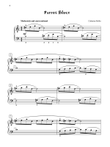 Parrot Blues - Piano Solo