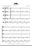 STUDY Op. 35 No 17 FOR STRING QUARTET AND GUITAR