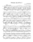 Prelude No 5 Op 23 by Rachmaninoff for Cello and Piano