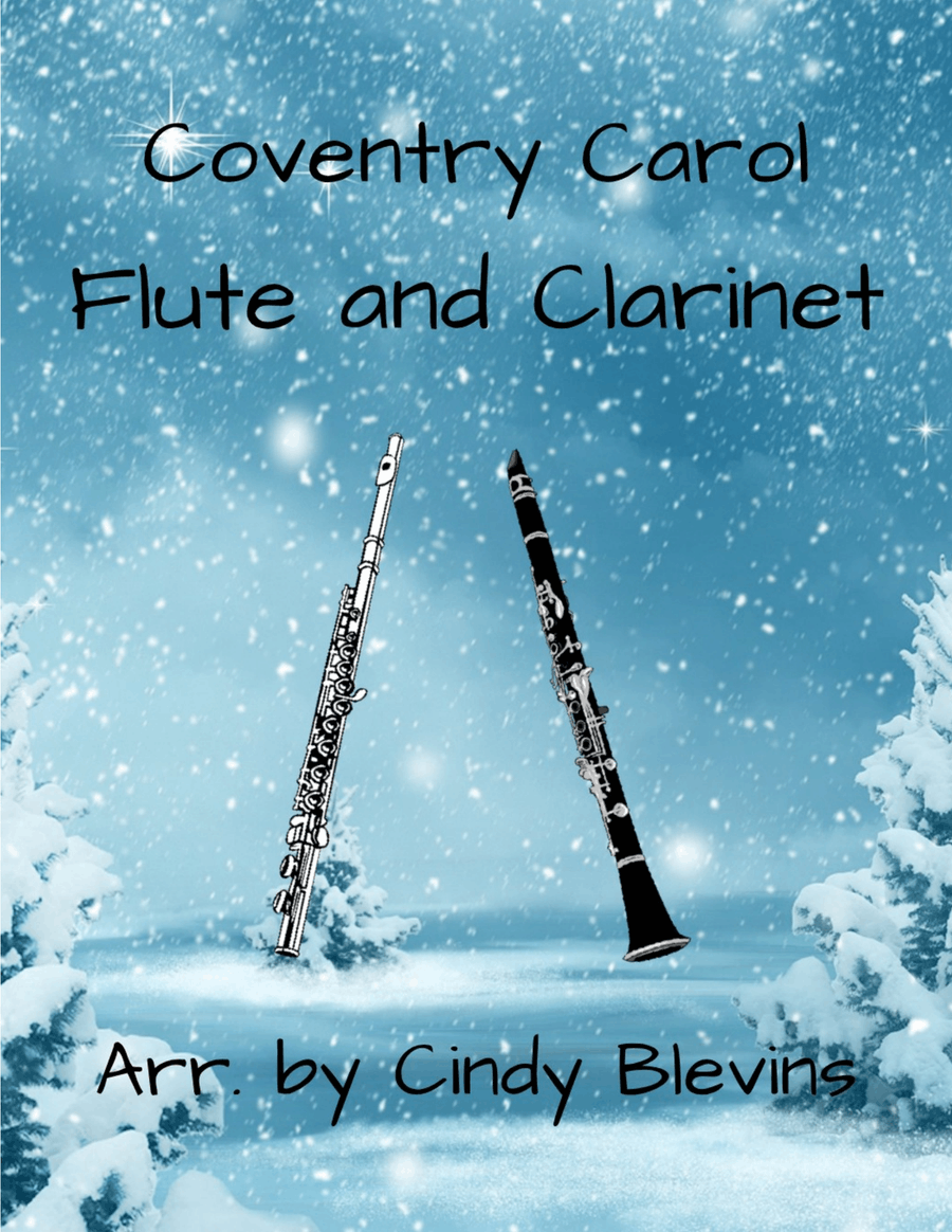 Coventry Carol, for Flute and Clarinet Woodwind Duet scores gallery preview page 1