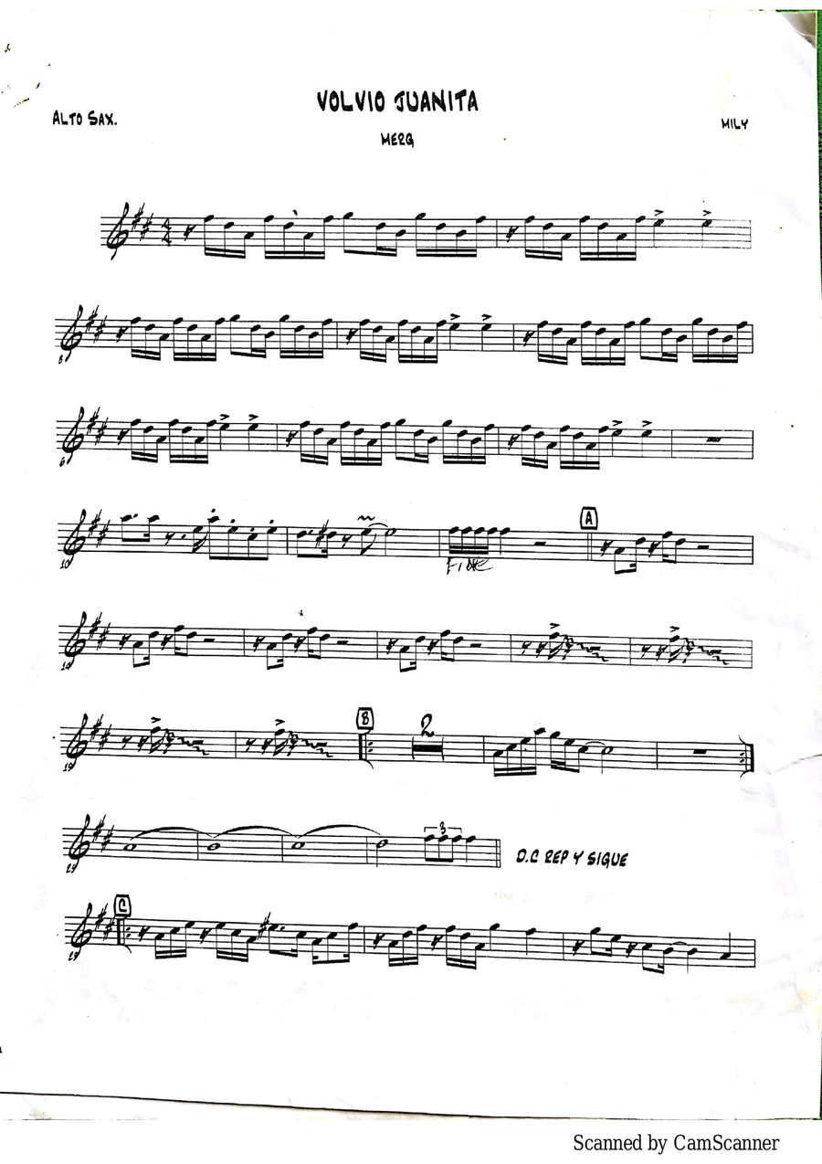 VOLVIÓ JUANITA VOLVIÓ JUANITA Full Orchestra scores gallery preview page 1