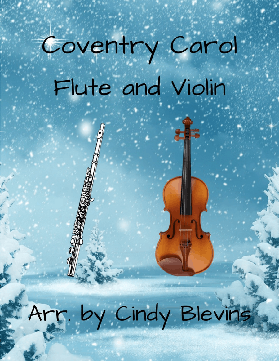 Coventry Carol, for Flute and Violin Flute scores gallery preview page 1