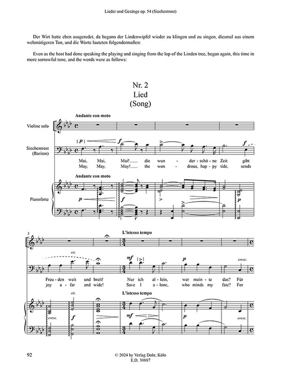 Sämtliche Lieder, Band 2 Sämtliche Lieder, Band 2 Voice scores gallery preview page 2