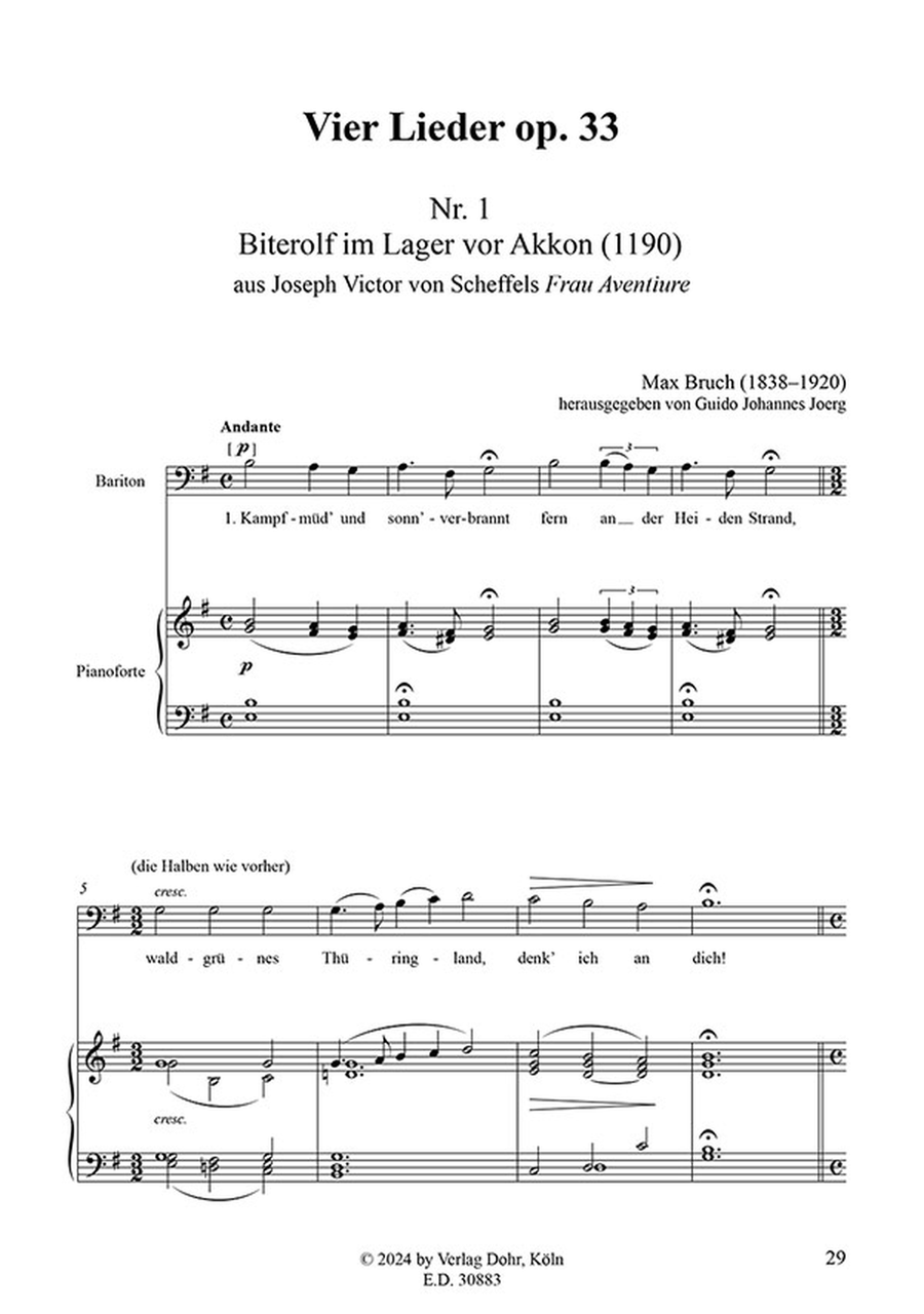 Sämtliche Lieder, Band 3 -Lieder (1865-1882)- (Praktische Ausgabe in vier Bänden) Voice Solo scores gallery preview page 2
