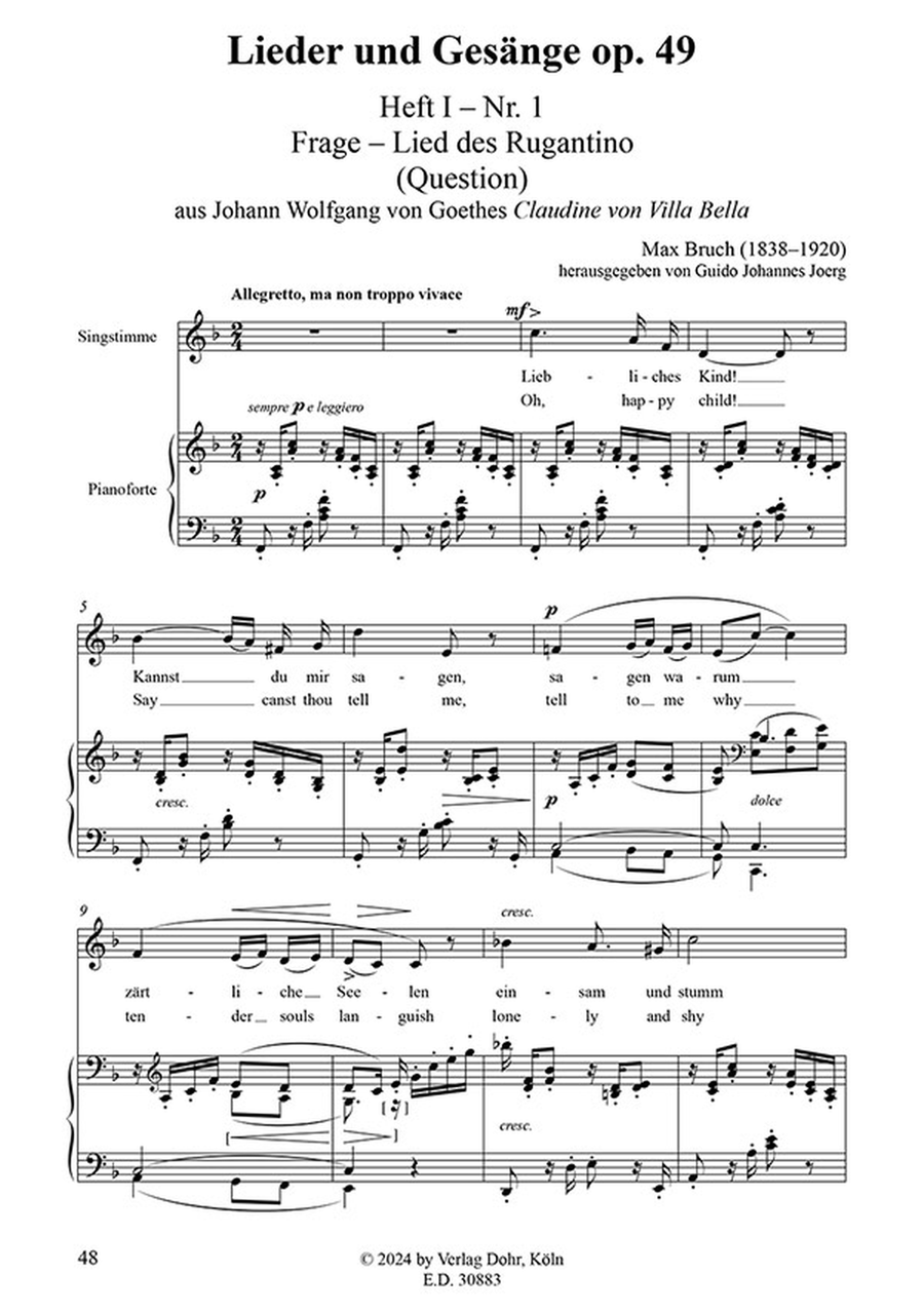 Sämtliche Lieder, Band 3 -Lieder (1865-1882)- (Praktische Ausgabe in vier Bänden) Voice Solo scores gallery preview page 3