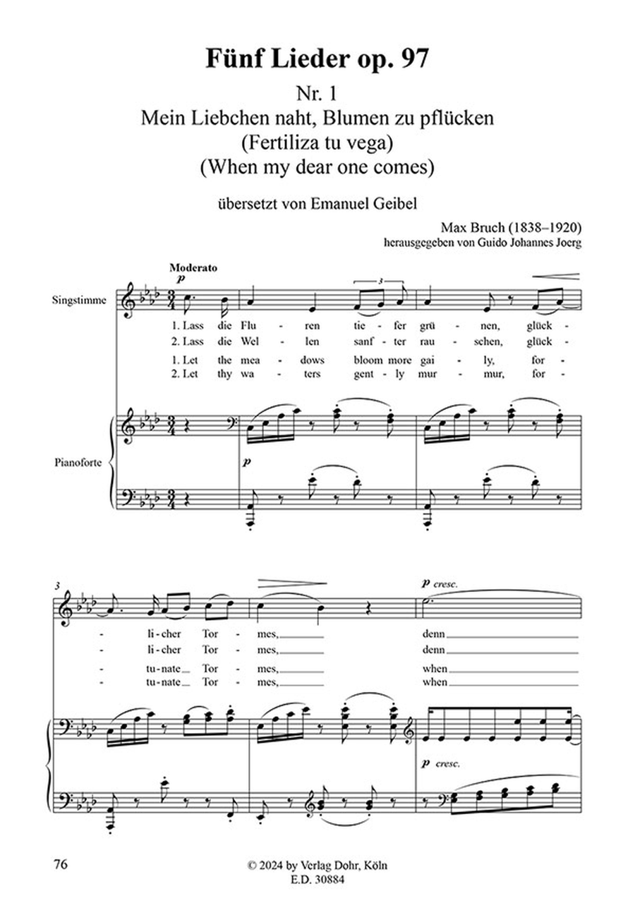 Sämtliche Lieder, Band 4 -Lieder (1889-1920)- (Praktische Ausgabe in vier Bänden) Voice Solo scores gallery preview page 3