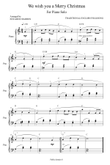 We wish you a Merry Christmas - Piano Solo
