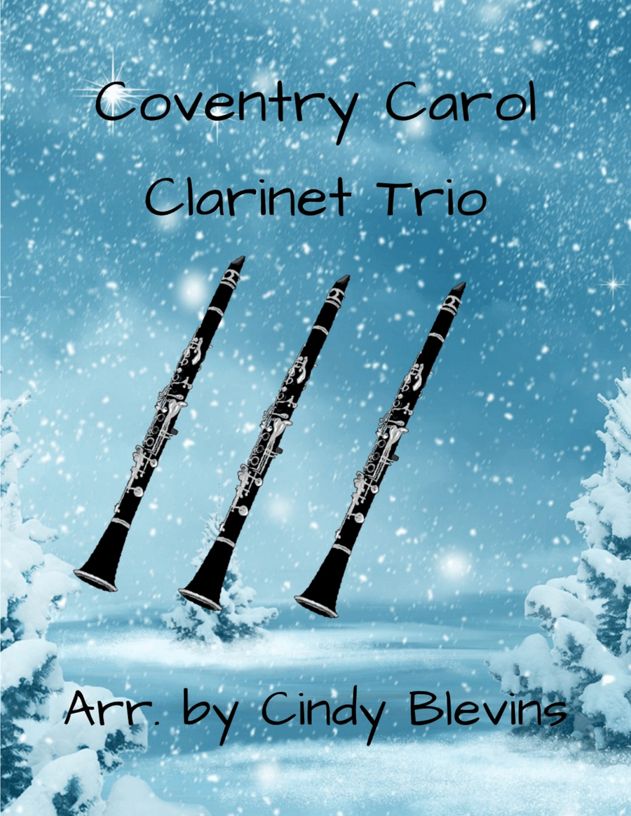 Coventry Carol, for Clarinet Trio Clarinet Trio scores gallery preview page 1