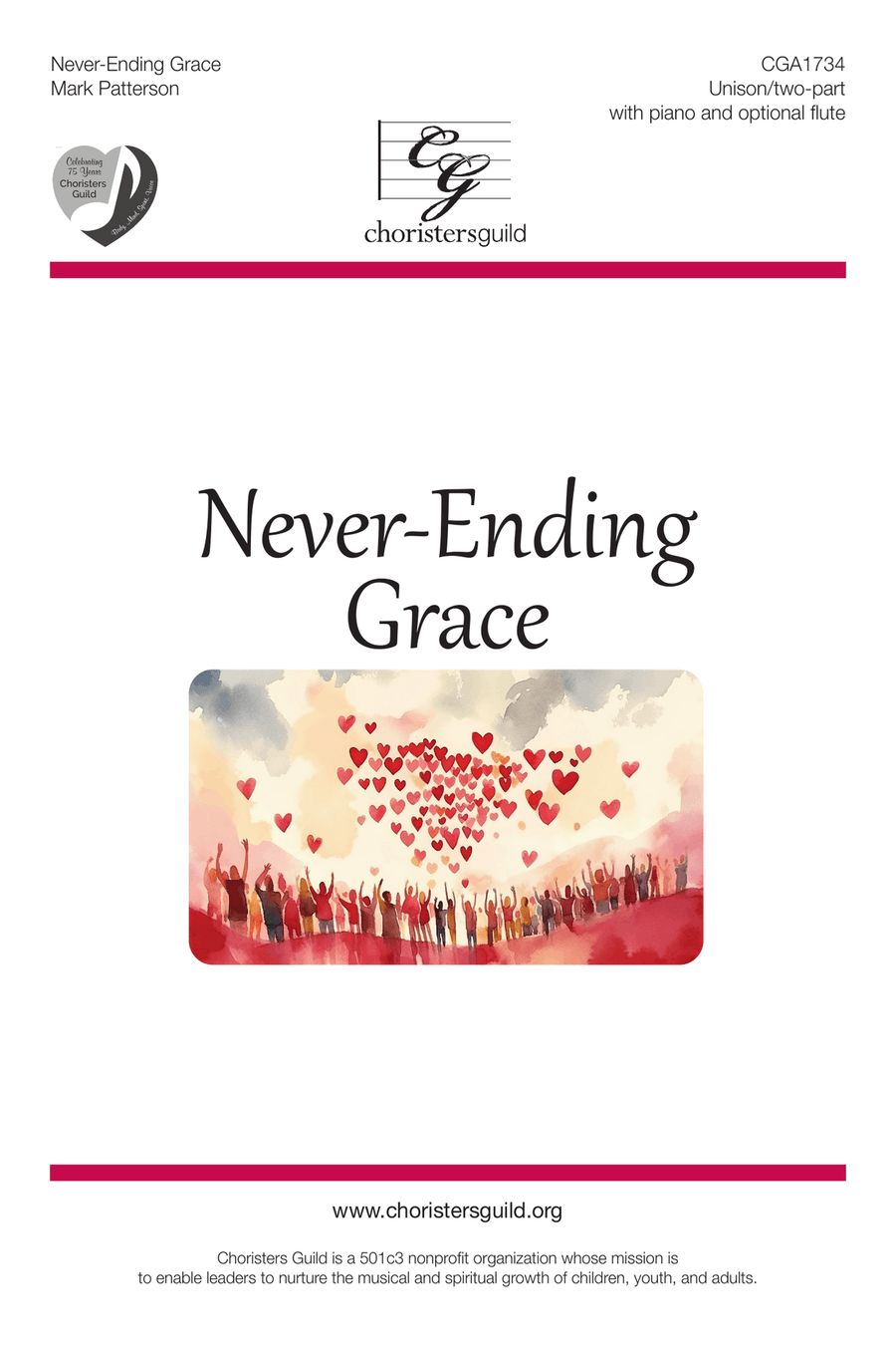 Never-Ending Grace - Unison/two-part Unison Choir scores gallery preview page 1
