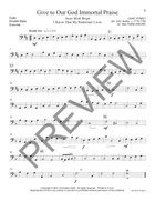 Hymns of Praise 2 - Cello/Double Bass Cello scores gallery preview page 5