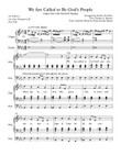 We Are Called to Be God's People (Tune: Austrian Hymn)