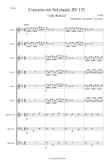 Concerto in G Alla Rustica