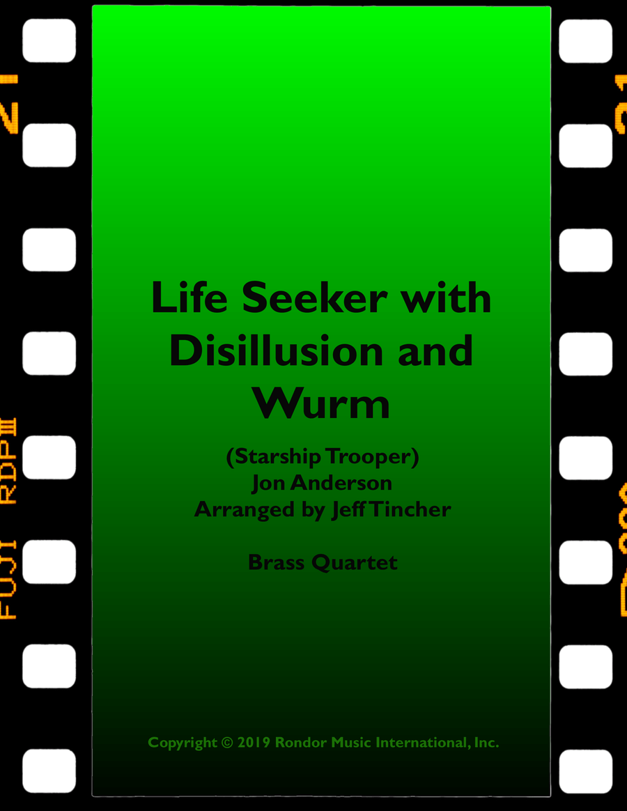 Medley: Life Seeker with Disillusion and Wurm Brass Quartet scores gallery preview page 1