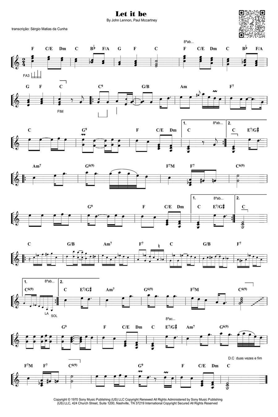 Let It Be Piano scores gallery preview page 1