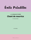 Chant de nourrice, by Paladilhe, in E flat Major
