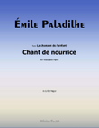 Chant de nourrice, by Paladilhe, in G flat Major