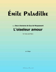 L'oiseleur amour, by Paladilhe, in A Major