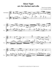 Silent Night, arranged for clarinet and cello