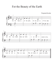 For the Beauty of the Earth (AlphaNote beginner piano)